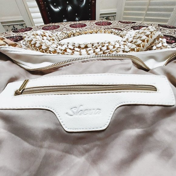 SHEVA BLINGY HOBO BAG WITH GOLD INLAY SEQUINS NWOT - Picture 8 of 9